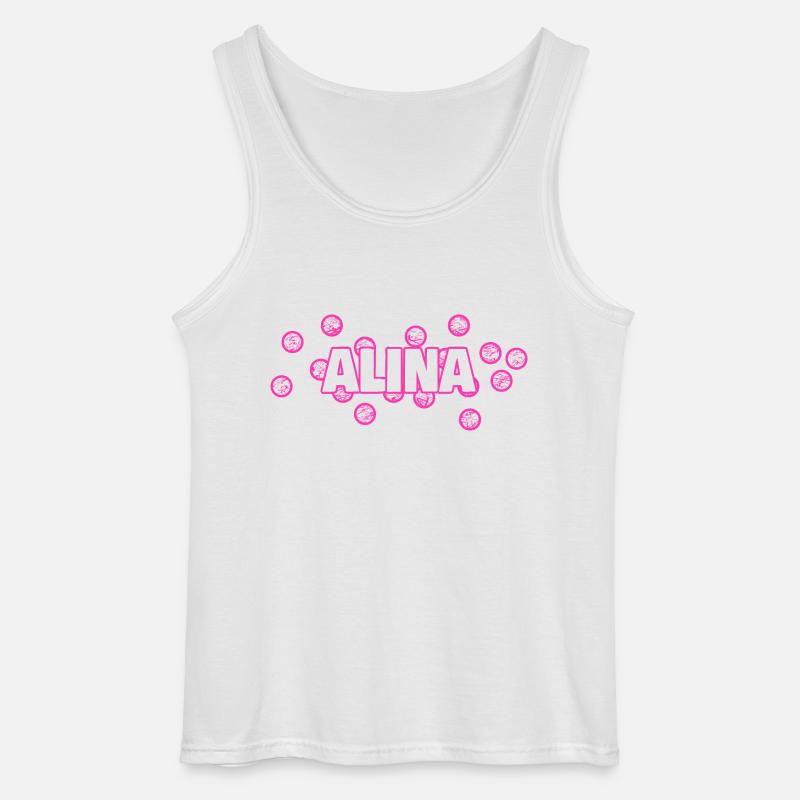 Alina als Alina - Gildan Männer Tank Top - Weiß