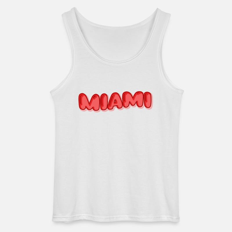 Urlaub Miami - Gildan Männer Tank Top - Weiß