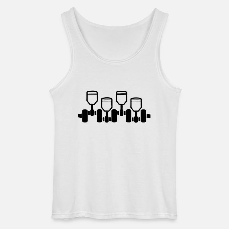 engine_2 - Gildan Männer Tank Top - Weiß