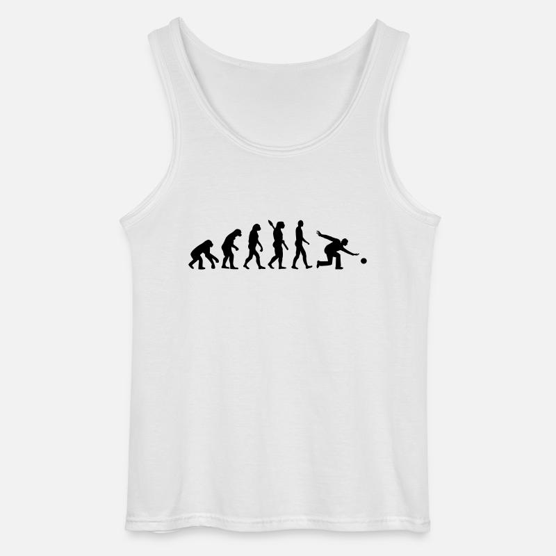 Evolution Bowling - Gildan Männer Tank Top - Weiß