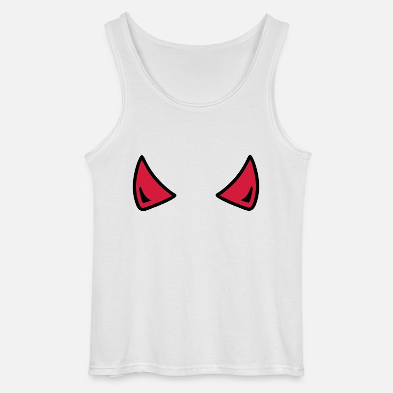 Teufel - Gildan Männer Tank Top - Weiß