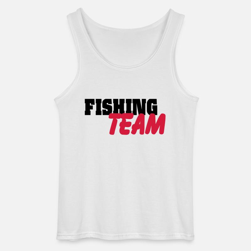 Fishing Team - Gildan Männer Tank Top - Weiß