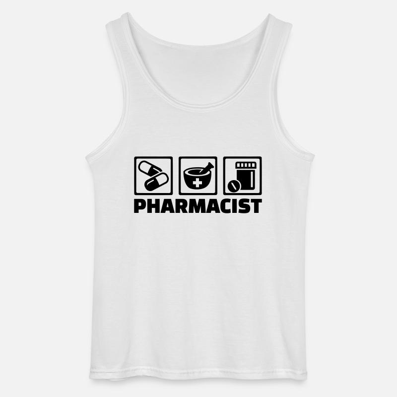 Apotheker - Gildan Männer Tank Top - Weiß