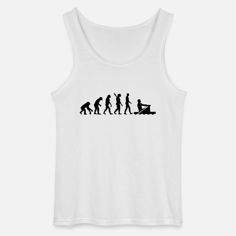 Evolution Rowing - Gildan Men’s Tank Top - white