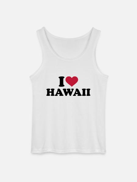 I love Hawaii - Gildan Men’s Tank Top - white