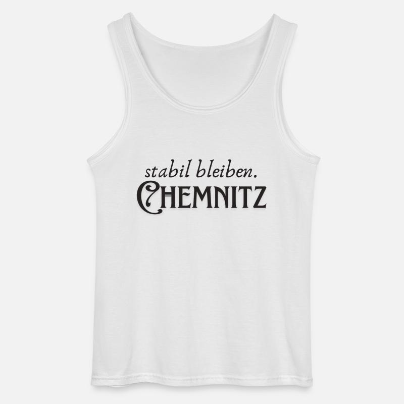 Stabil bleiben Chemnitz - Gildan Männer Tank Top - Weiß
