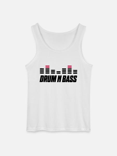 Drum Bass - Gildan Men’s Tank Top - white