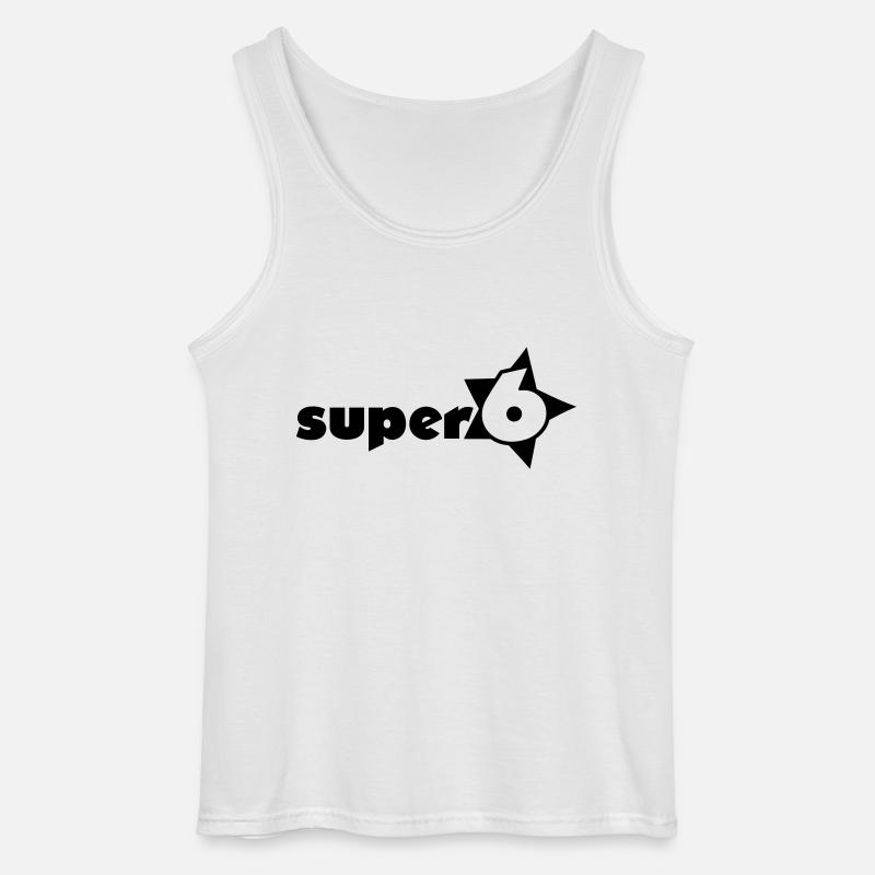 super_6_1c - Gildan Männer Tank Top - Weiß