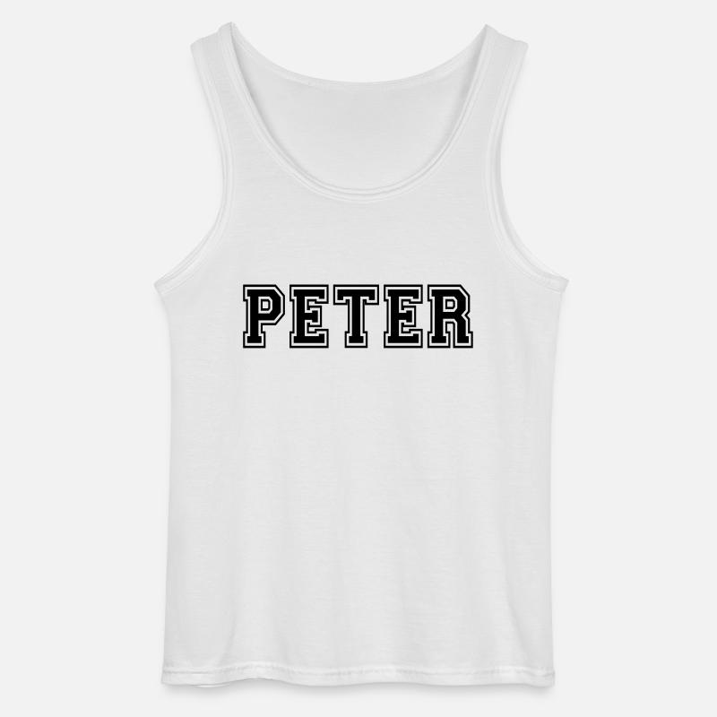 peter - Gildan Männer Tank Top - Weiß