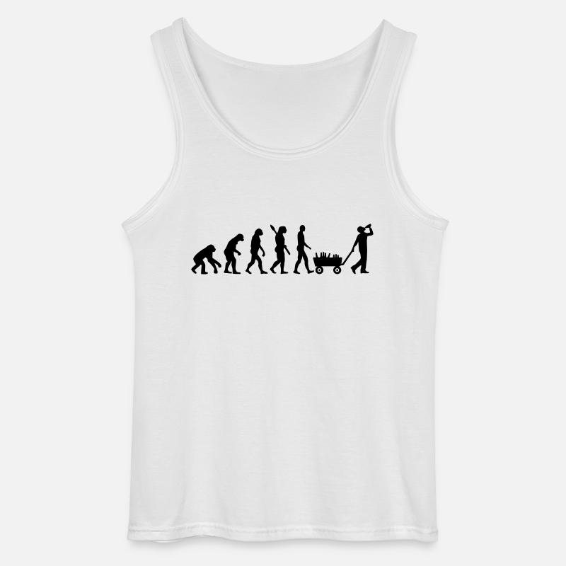 Évolution Alcool - Débardeur Gildan Homme - blanc