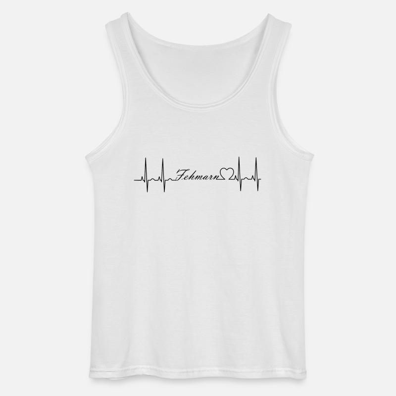 Fehmarn - Gildan Männer Tank Top - Weiß