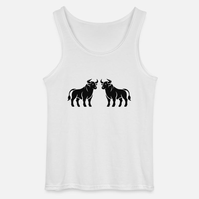 bulls - Gildan Men’s Tank Top - white