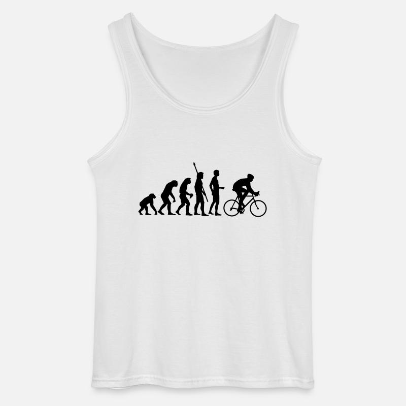 evolution_radfahrer - Gildan Men’s Tank Top - white