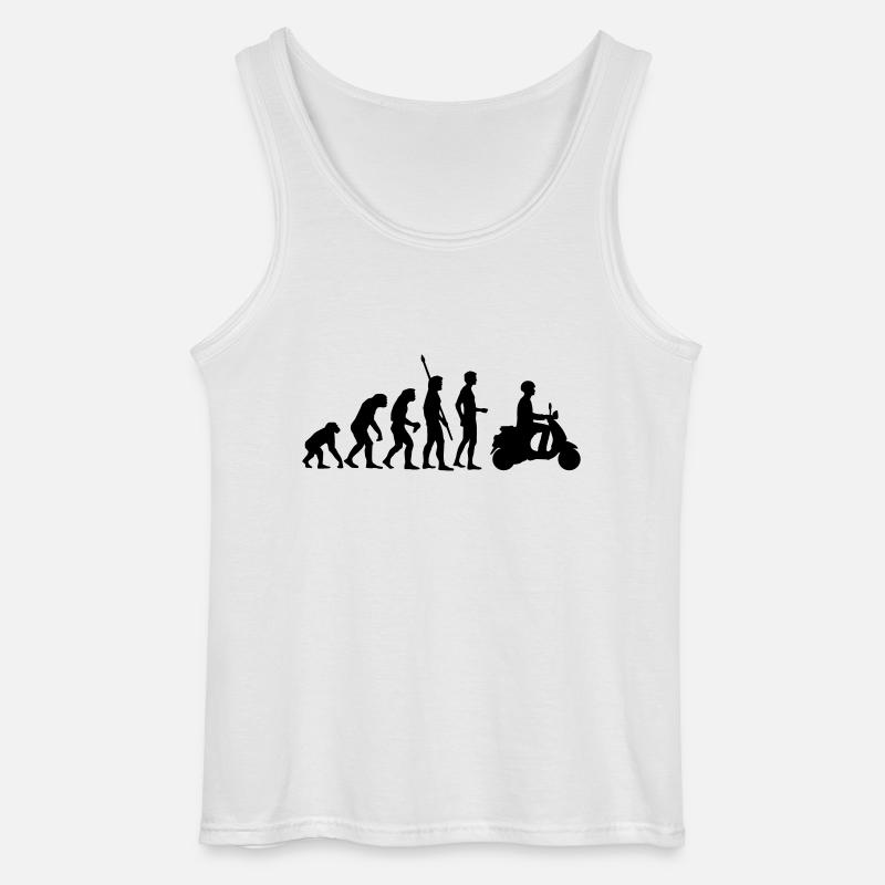 evolution_ - Gildan Men’s Tank Top - white