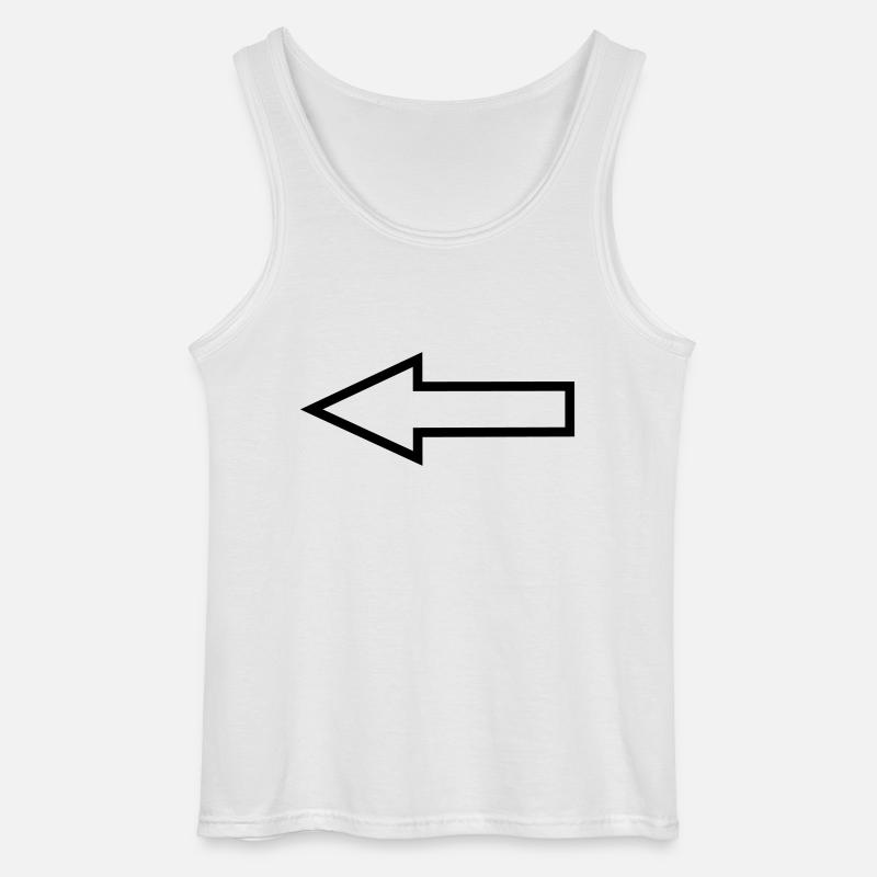 Pfeil - Gildan Männer Tank Top - Weiß