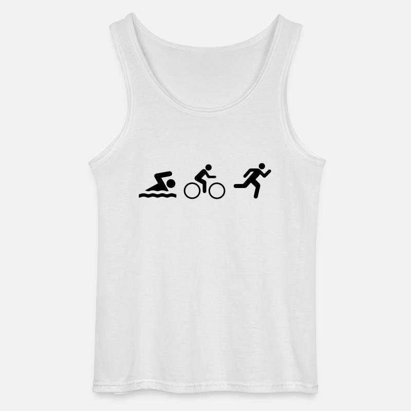 Triatlon_v9 - Gildan Männer Tank Top - Weiß