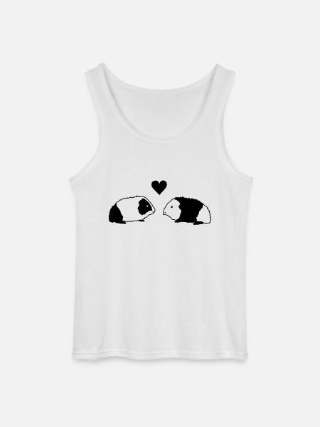 Meerschwein Love - Gildan Männer Tank Top - Weiß