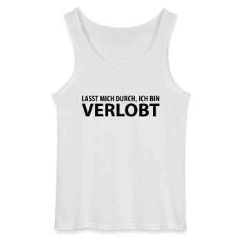 lasst mich durch, ich bin verlobt - Débardeur Gildan Homme - blanc - Devant - AI Model Male 185 dark (185cm)