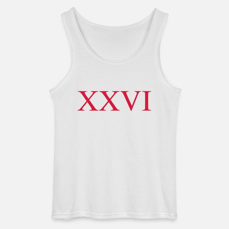 26 - Gildan Männer Tank Top - Weiß