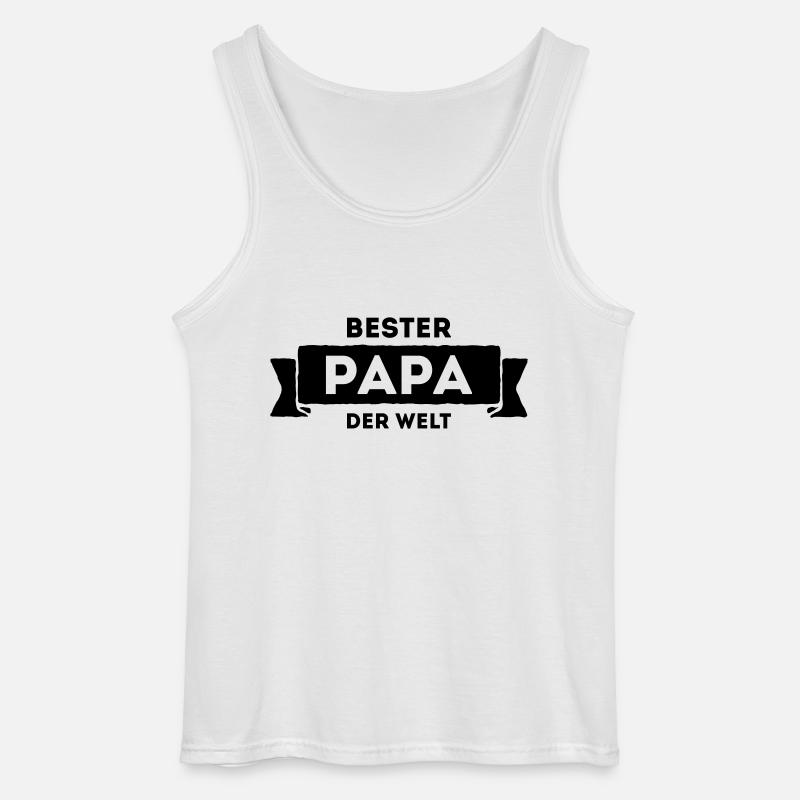 Bester Papa der Welt - Gildan Männer Tank Top - Weiß