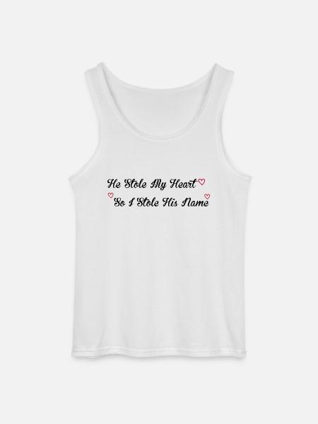Stole My Heart - Gildan Männer Tank Top - Weiß