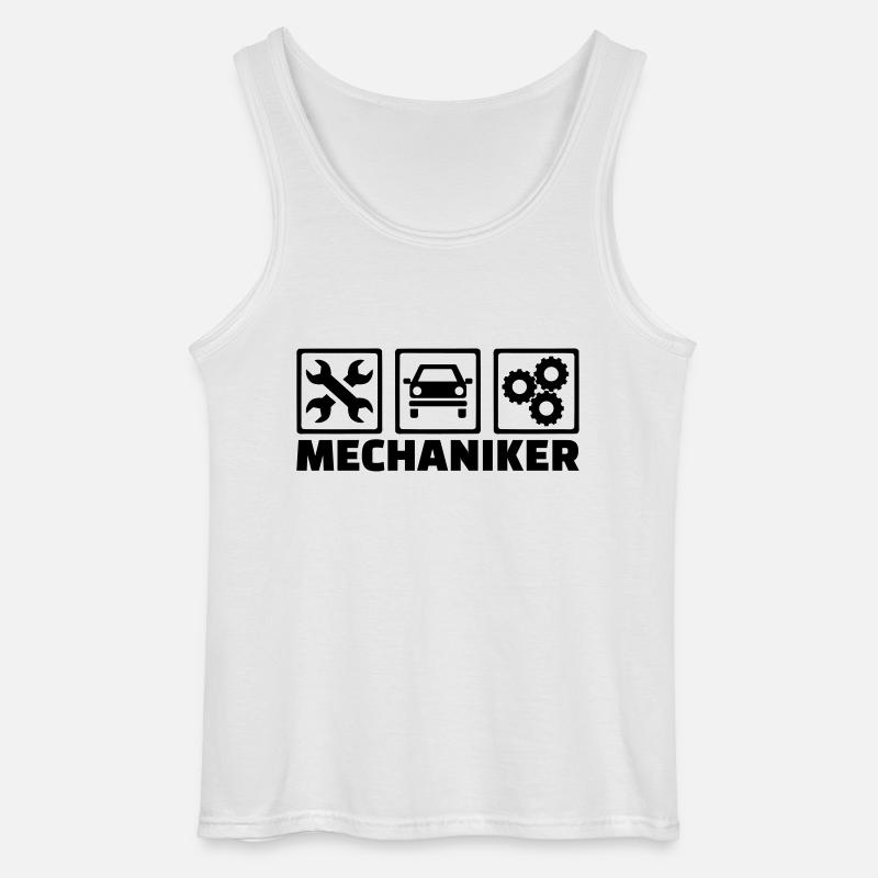 Mechaniker - Gildan Männer Tank Top - Weiß