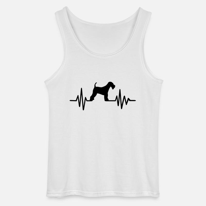 Airedale Terrier - Gildan Männer Tank Top - Weiß