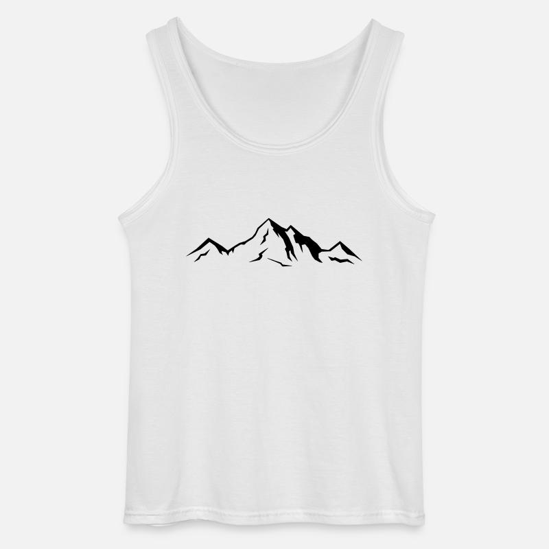 berge_01 - Gildan Männer Tank Top - Weiß