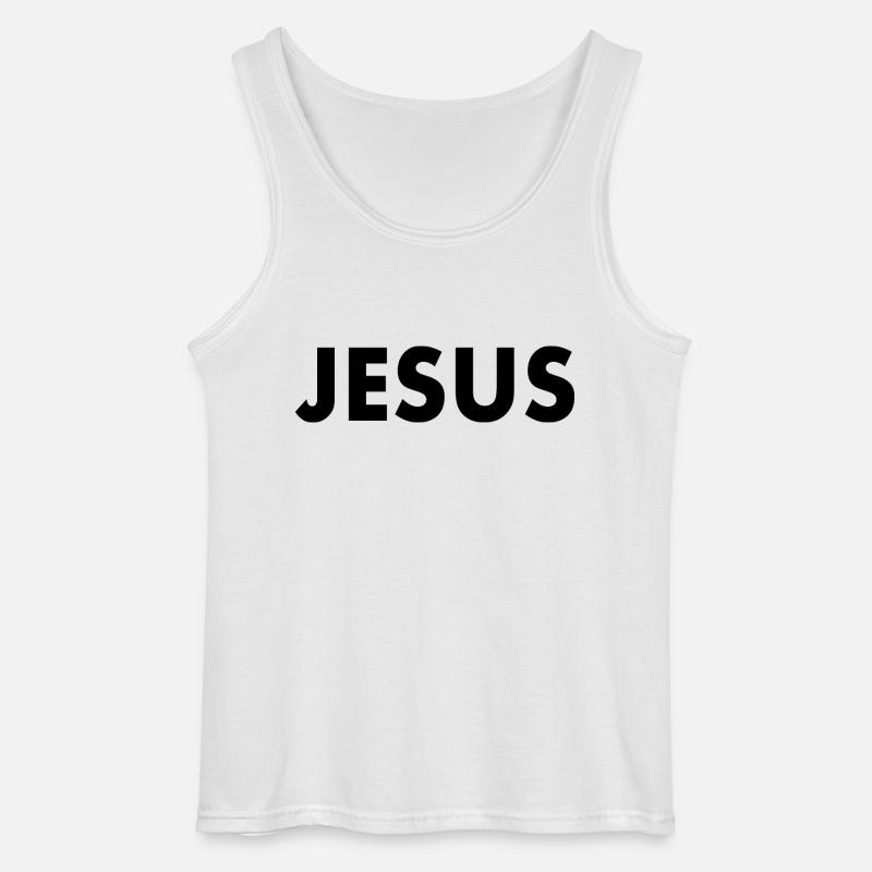 Jesus - Gildan Männer Tank Top - Weiß