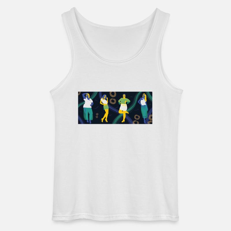 Null Abfall - Gildan Männer Tank Top - Weiß