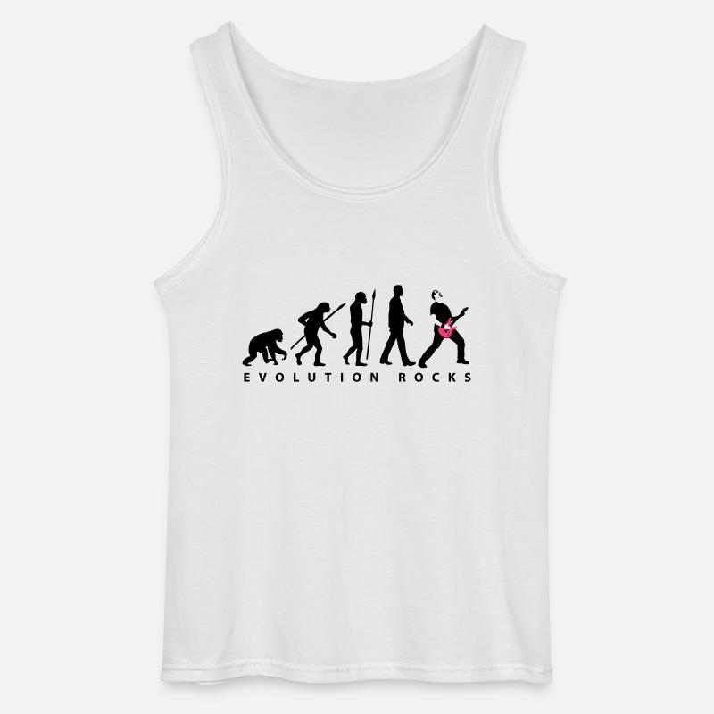 evolution_rocks_032012_b_2c - Gildan Männer Tank Top - Weiß
