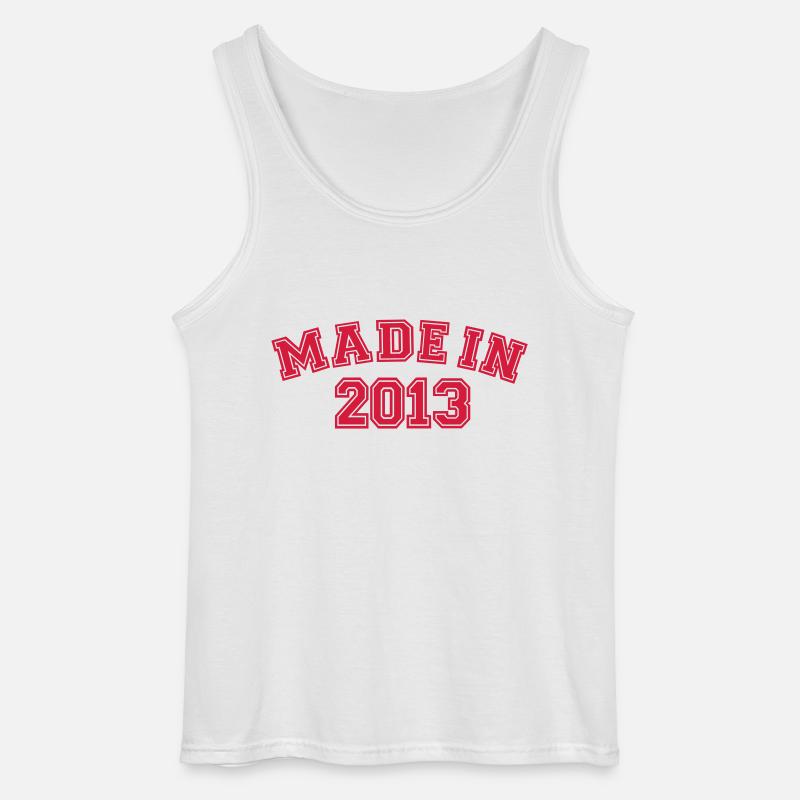 2013 - Gildan Männer Tank Top - Weiß
