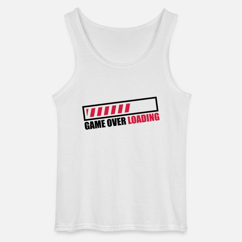 game_over_loading_c2 - Gildan Männer Tank Top - Weiß
