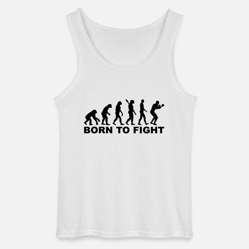 Boxing Evolution - Gildan Men’s Tank Top - white