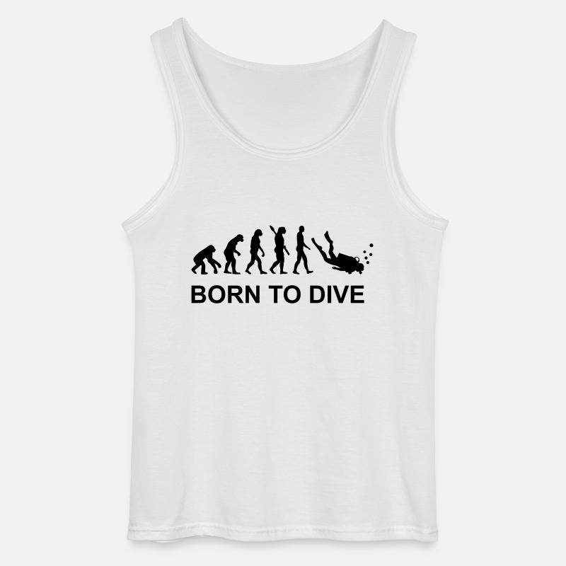 Evolution Diving - Gildan Men’s Tank Top - white