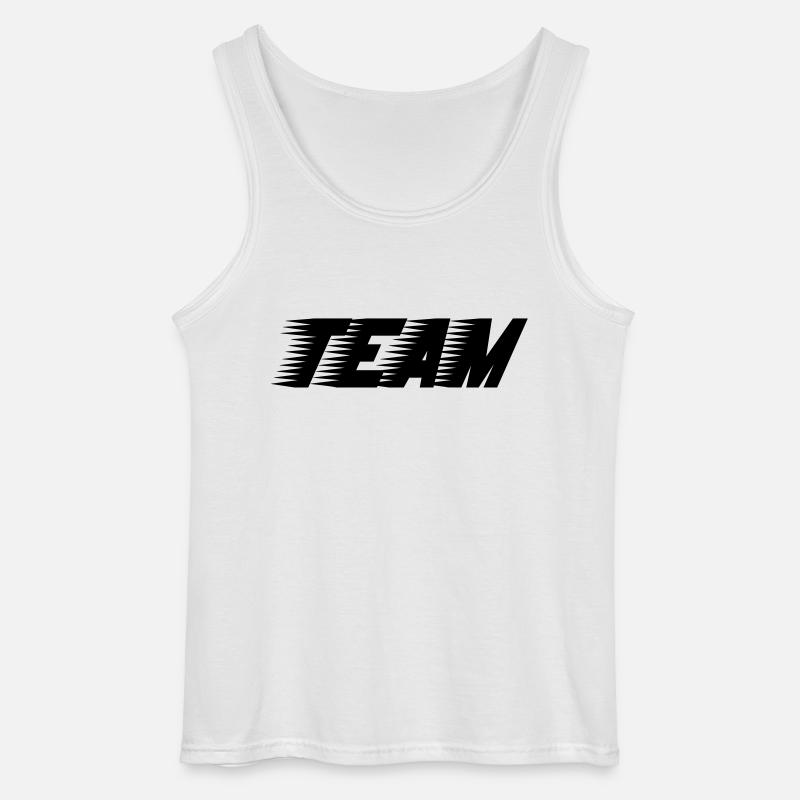team_01 - Gildan Men’s Tank Top - white