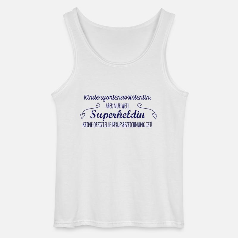 Kaffeetasse: Kindergartenassistentin - Gildan Männer Tank Top - Weiß