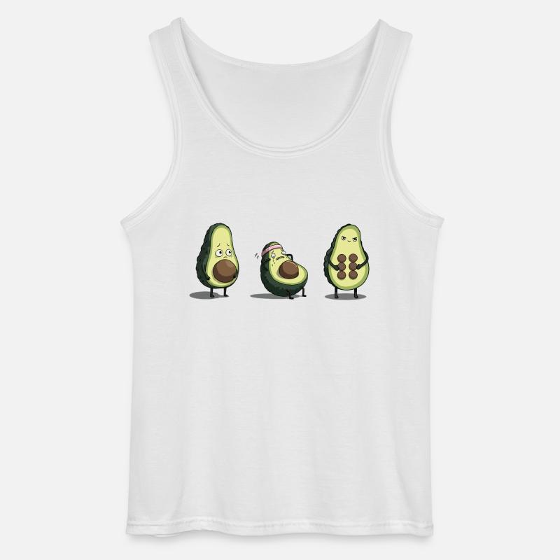 Evolution des Avocado-Körpers - Gildan Männer Tank Top - Weiß