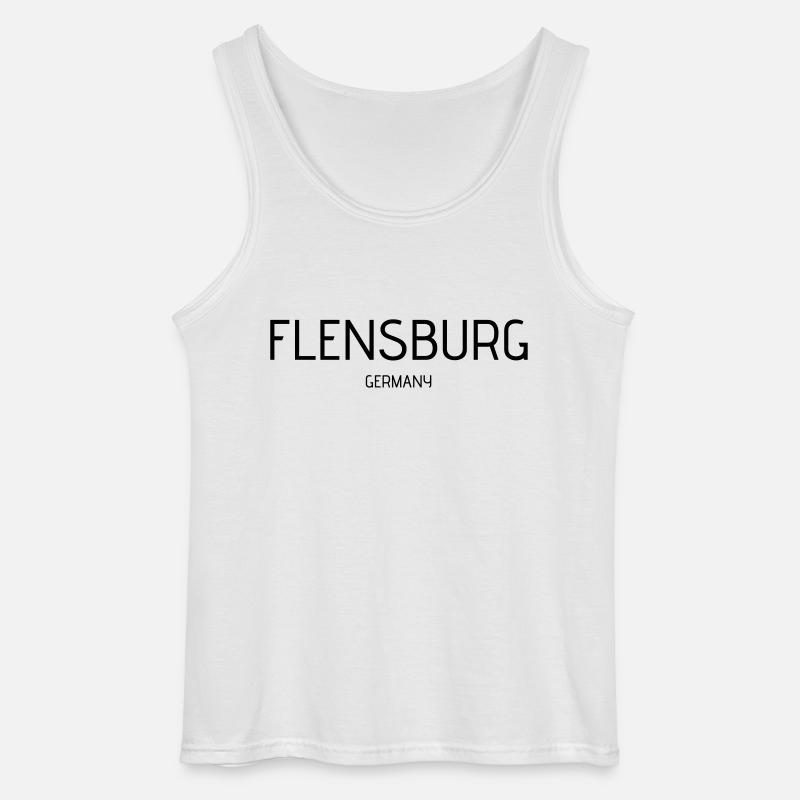 Flensburg - Gildan Männer Tank Top - Weiß