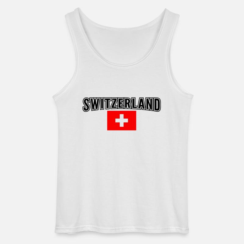 Schweiz - Gildan Männer Tank Top - Weiß