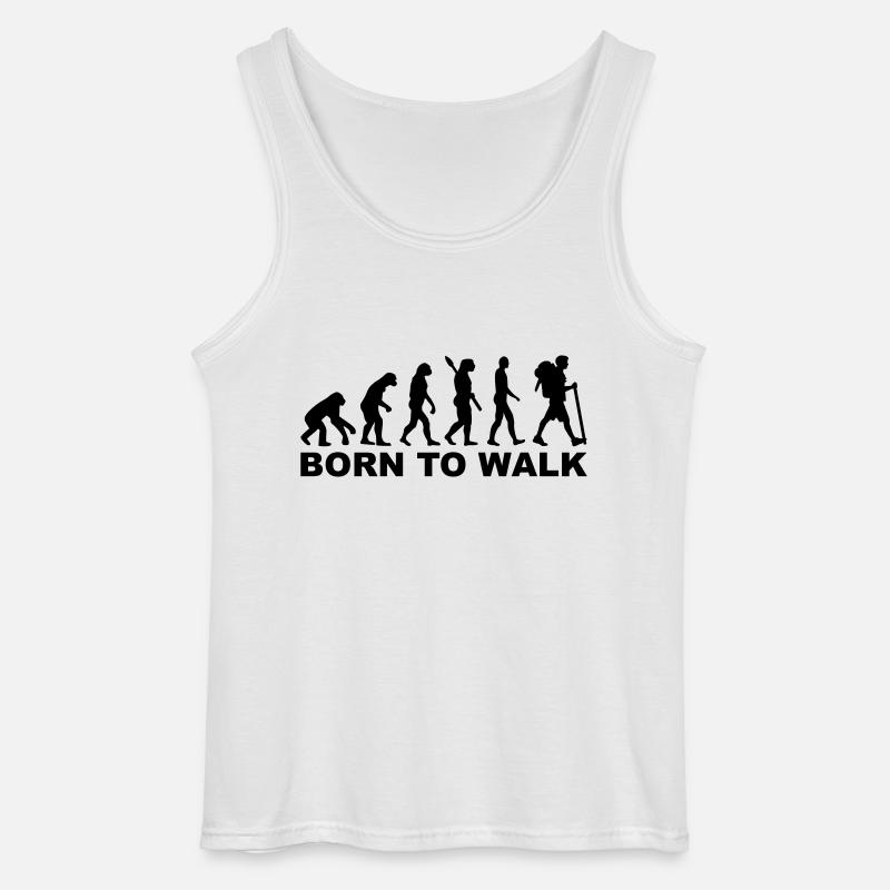 Evolution Hiking - Gildan Men’s Tank Top - white