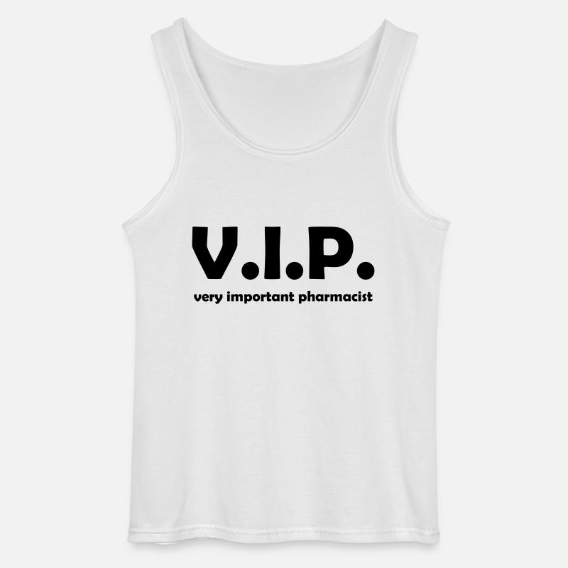 vip pharmacist - Gildan Männer Tank Top - Weiß