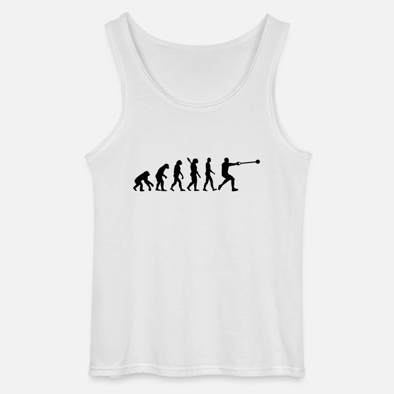 Evolution Hammer throw - Gildan Men’s Tank Top - white