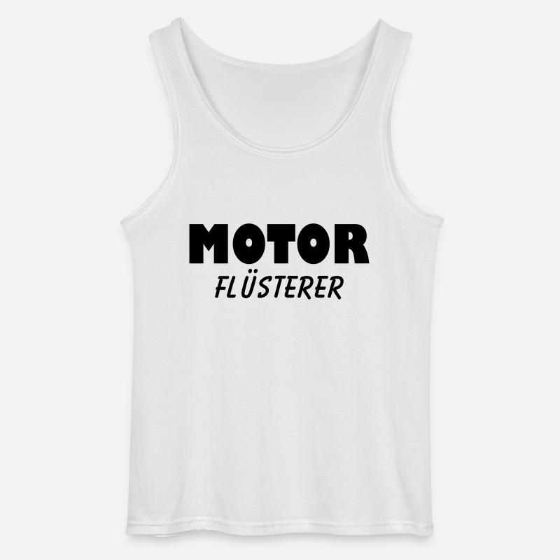 motor flüsterer - Gildan Männer Tank Top - Weiß