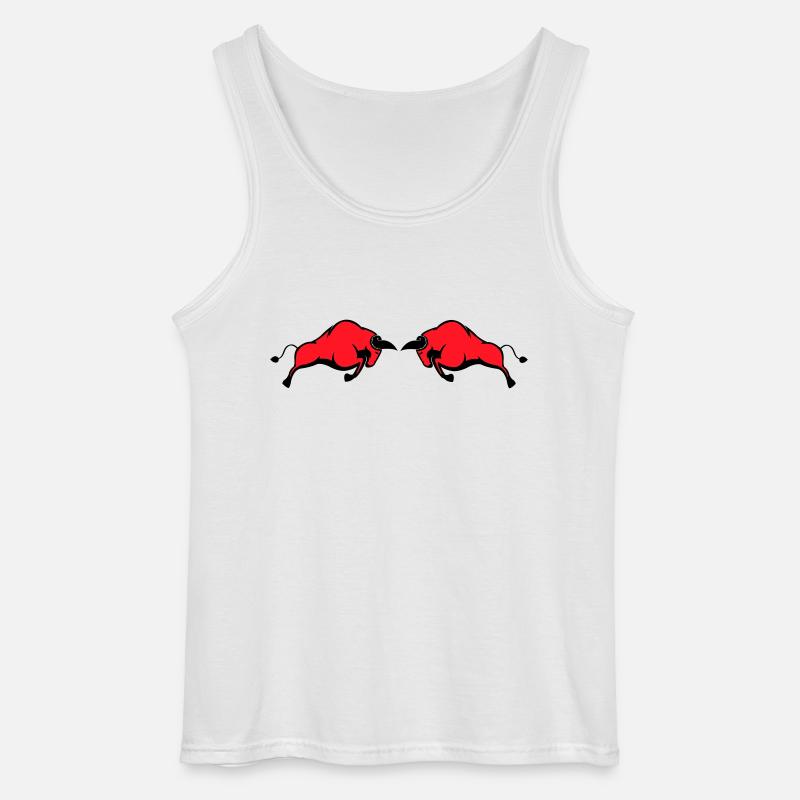 bulls - Gildan Men’s Tank Top - white