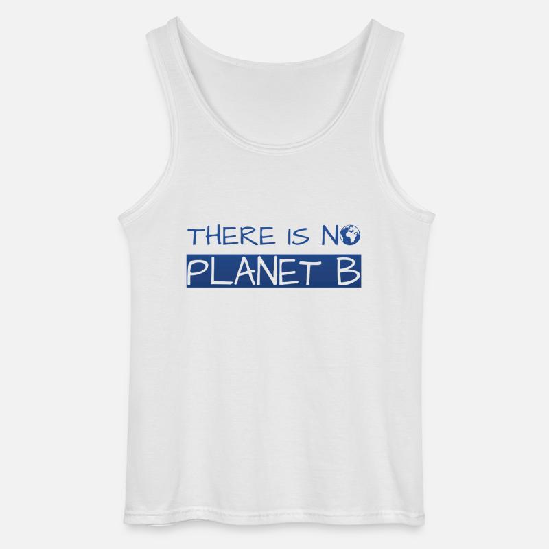there is no planet b - Gildan Männer Tank Top - Weiß