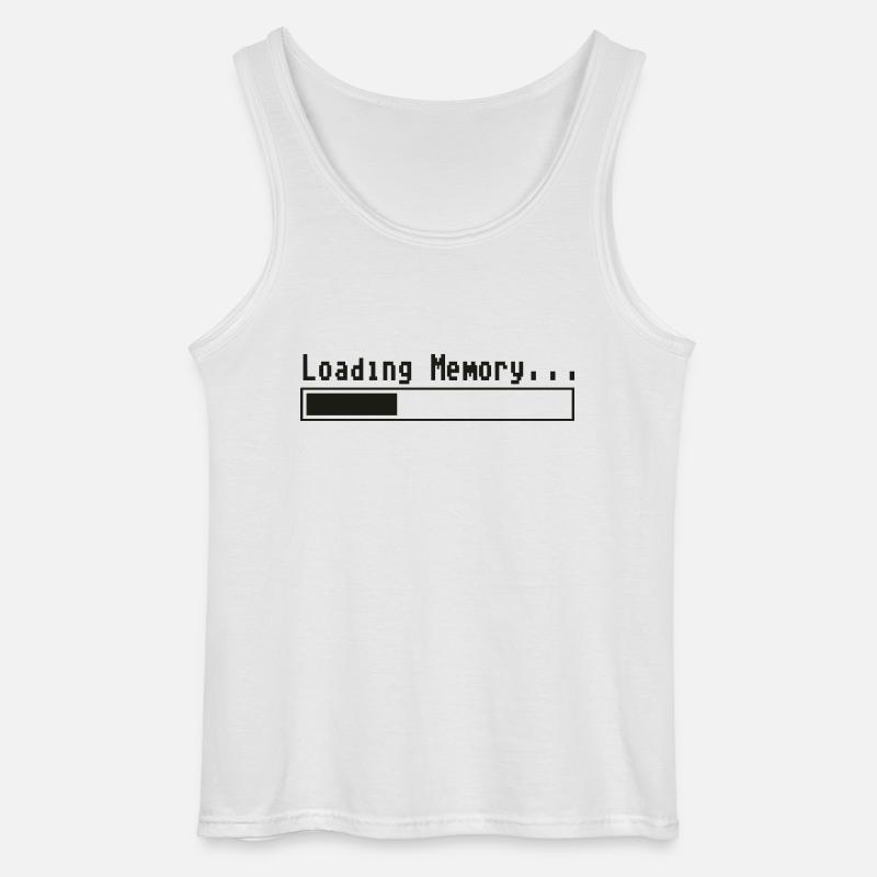 Loading Memory... - Gildan Men’s Tank Top - white