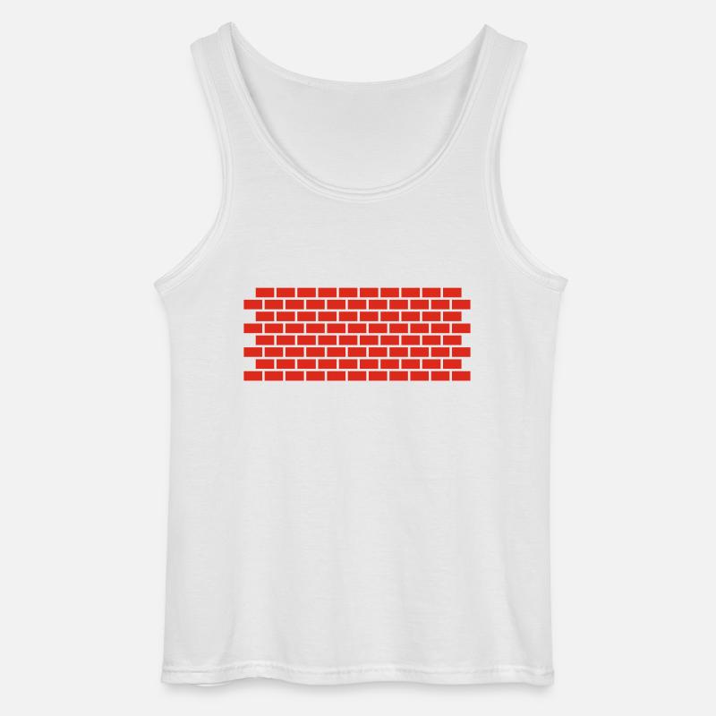 Mauer - Gildan Männer Tank Top - Weiß