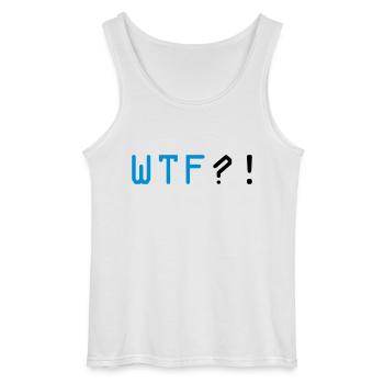 wtf - Gildan Männer Tank Top - Weiß - Vorne - AI Model Male 185 dark (185cm)