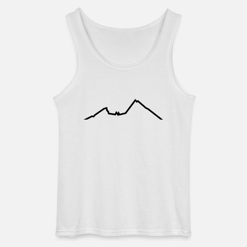 Watzmann - Gildan Männer Tank Top - Weiß